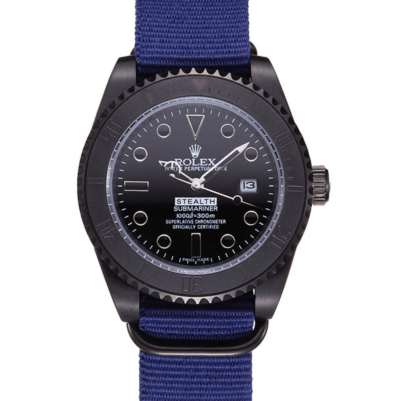 Rolex aaa copy 621994 Rolex Blue Submariner Stealth 0717
